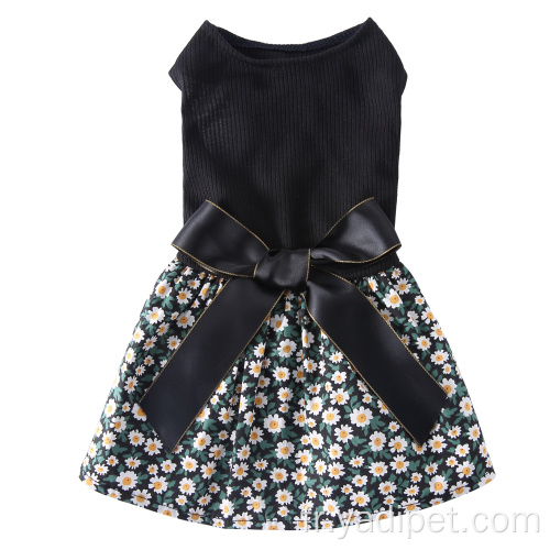 Pet Dress bow Decor vêtements pour animaux de compagnie